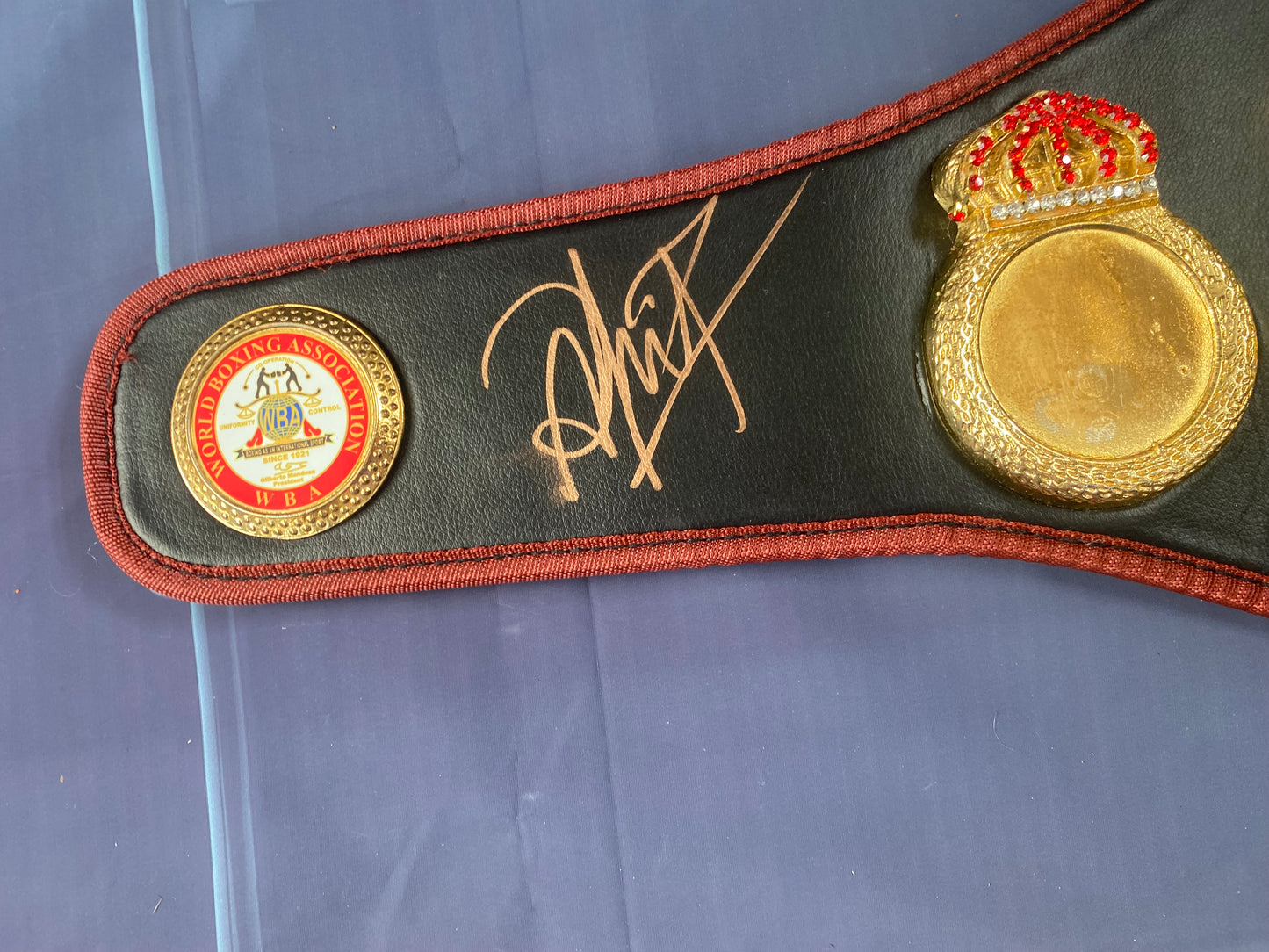 David Avanesyan & Paulie Malignaggi signed WBA replica mini belt