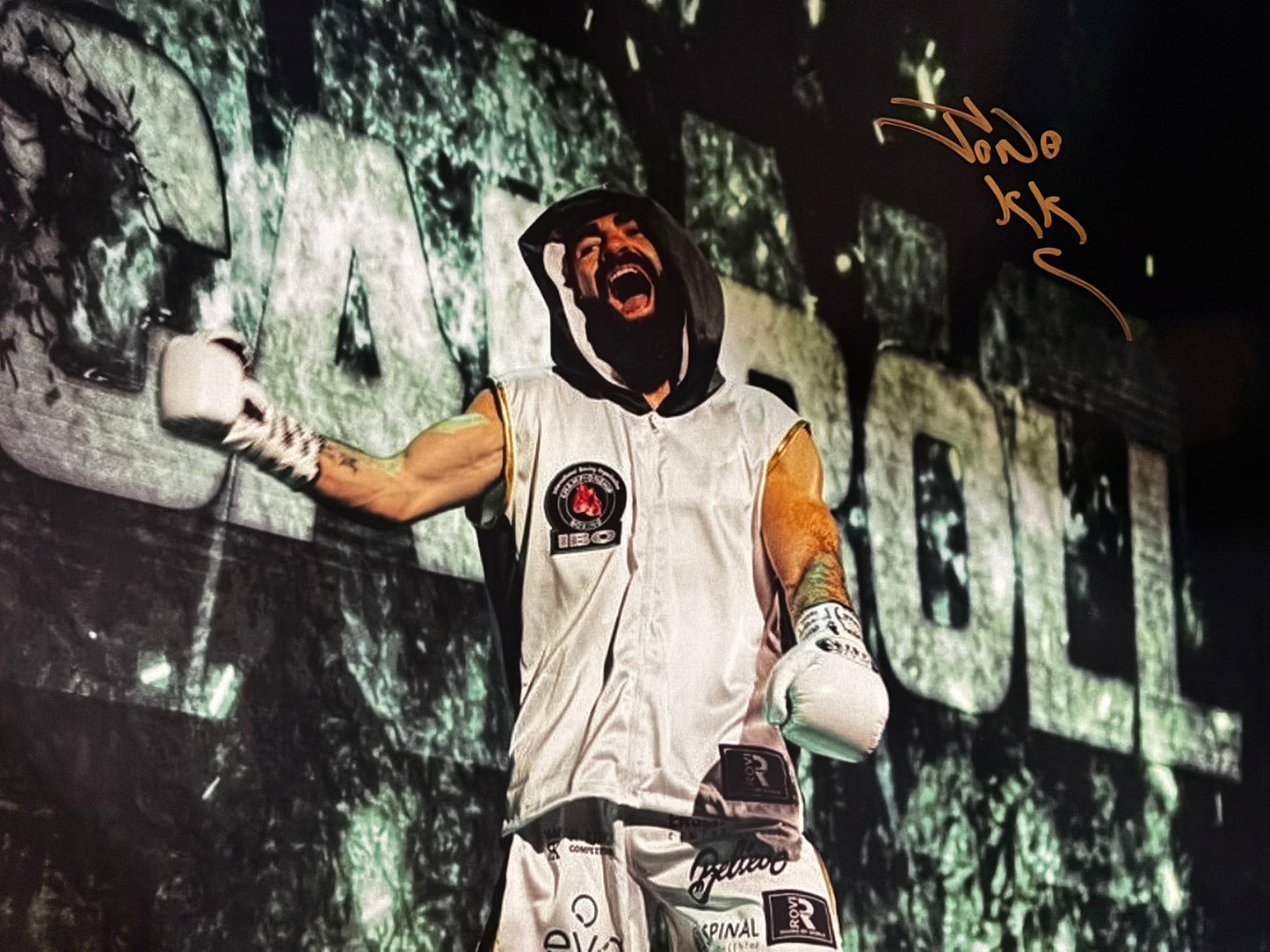 Jono Carroll Signed 16x12" Photo – IBO World Champion