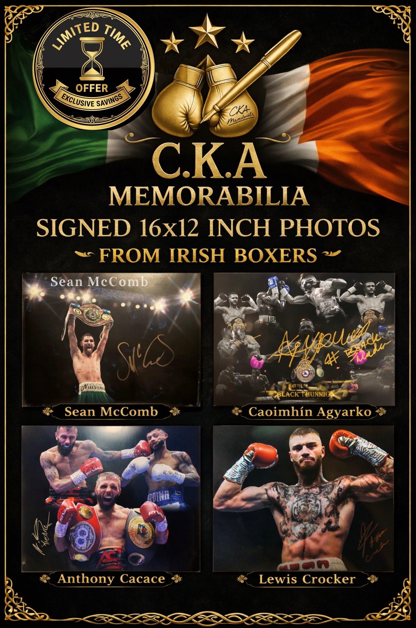 The Belfast Boxing "Fantastic Four" Signed Photo Collection