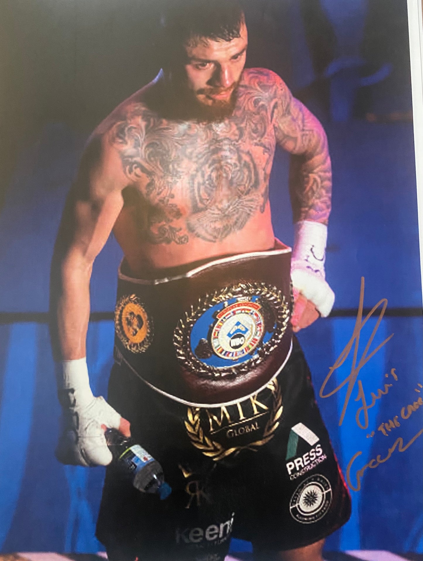 Lewis Crocker Signed 16x12 inch photo