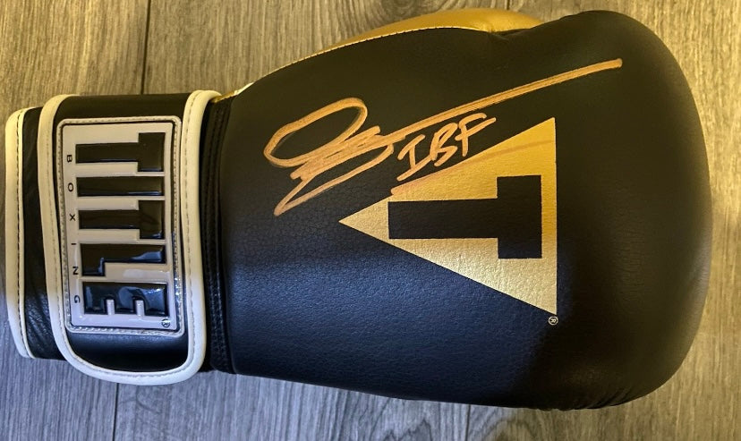 Sunny Edwards Signed Title Boxing Glove