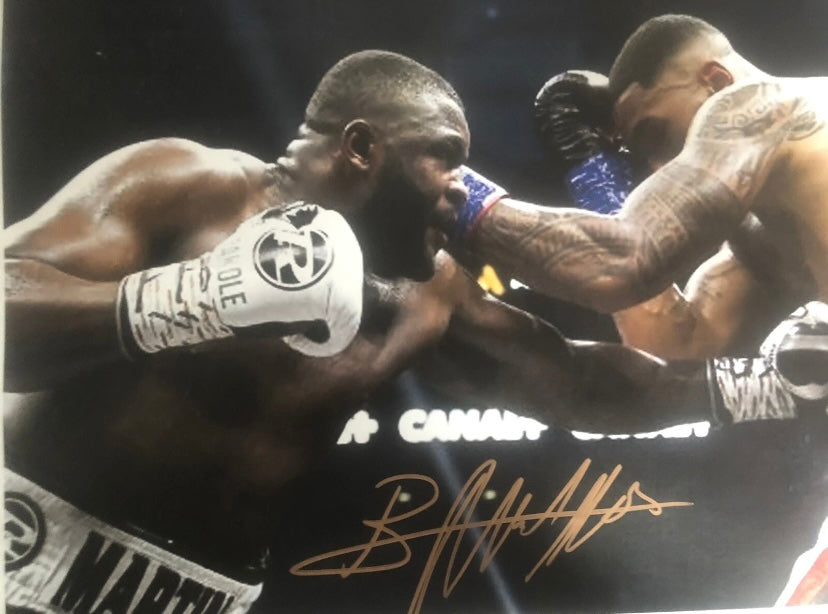 Martin Bakole Signed 16x12 Photo