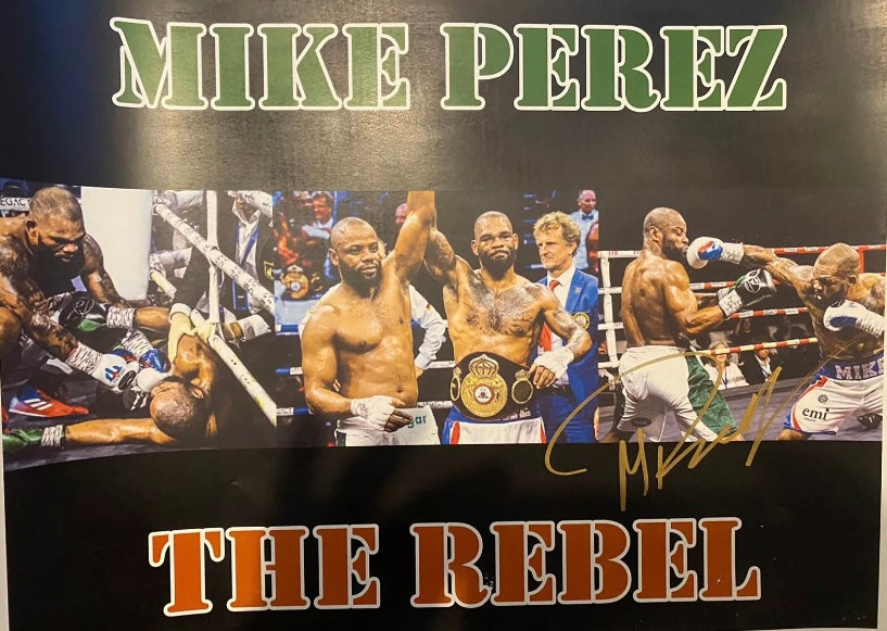 Mike Perez Signed 16x12 Photo