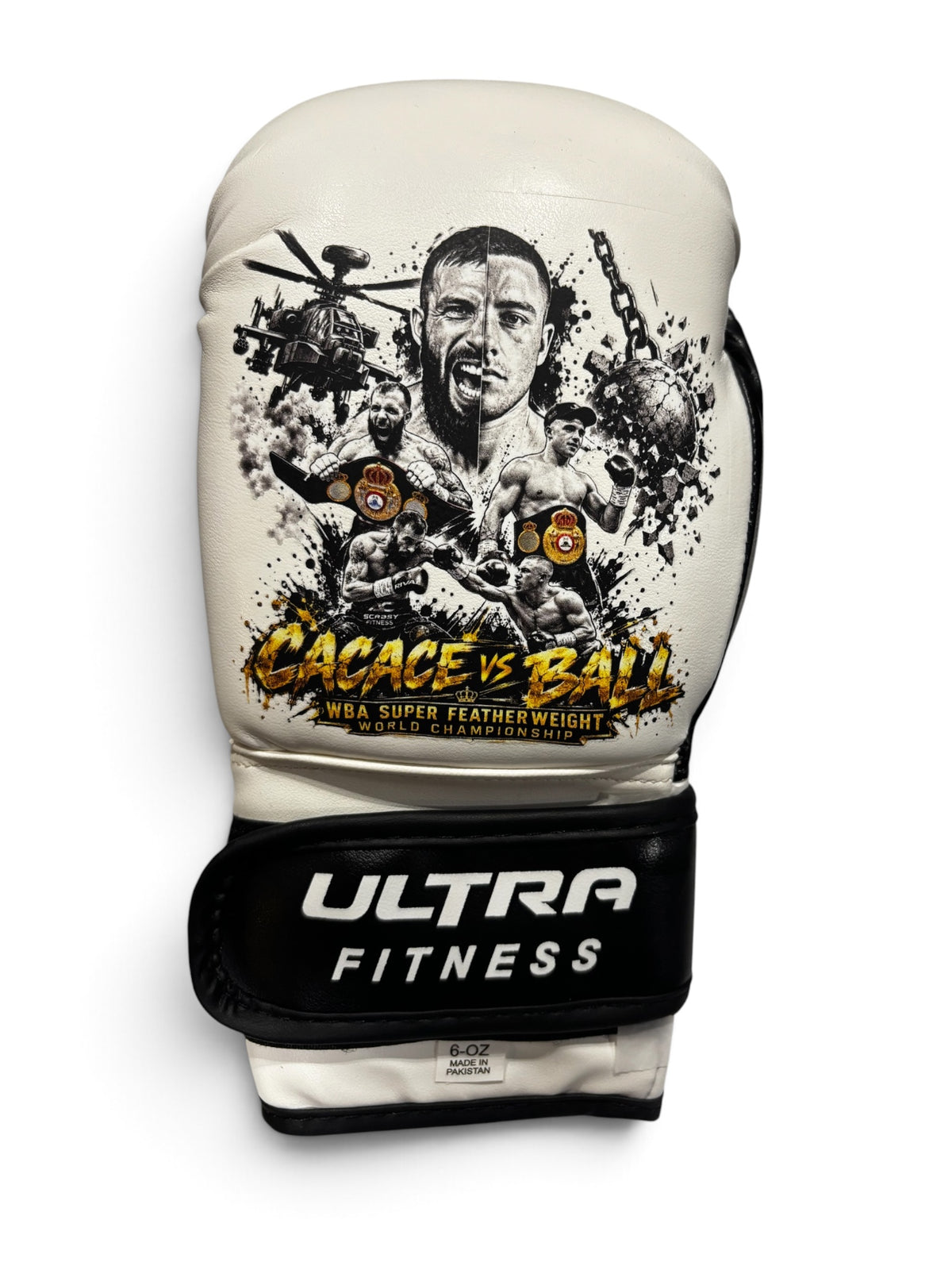 CACACE vs BALL – WBA WORLD TITLE CUSTOM DISPLAY GLOVE