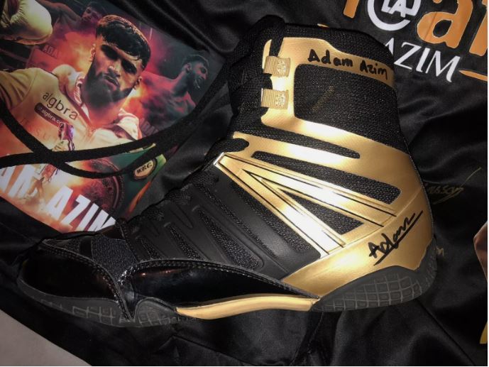 Adam Azim (IBO world champion) and Hassan Azim signed Sting Viper boxing boot