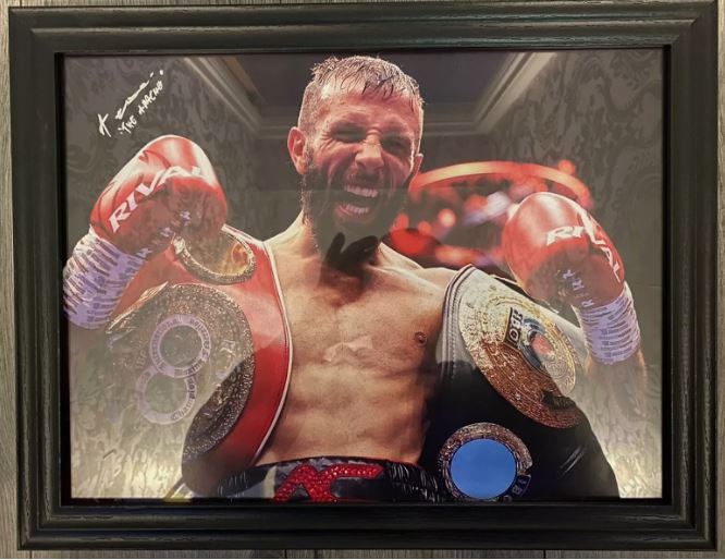 Anthony Cacace (IBO & former IBF world champion) signed 16x12 inch framed photo