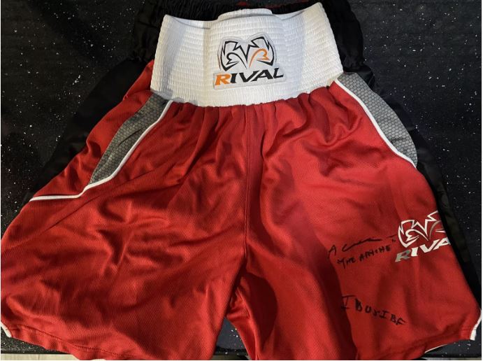 Anthony Cacace IBO & former IBF World Champion Signed Rival Boxing Shorts