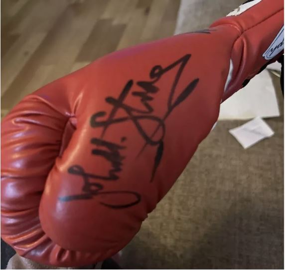Hector Camacho,Tony Demarco,Terry Norris,John H Stracy & Iran Barkley signed Cleto Resey boxing glove