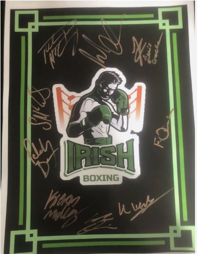 16x12 Irish boxing poster multi signed