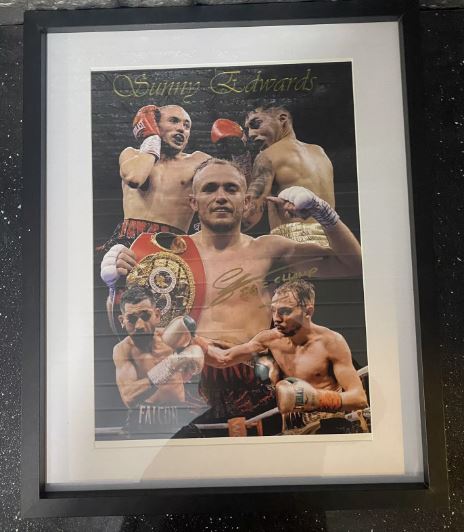 Sunny Edwards (former IBF world champion) signed & framed 16x12 photo