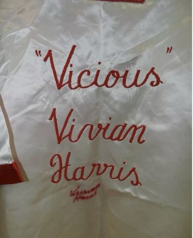 Vicious Vivian Harris former WBA world champion Signed Fight Worn Cornerman's Jacket