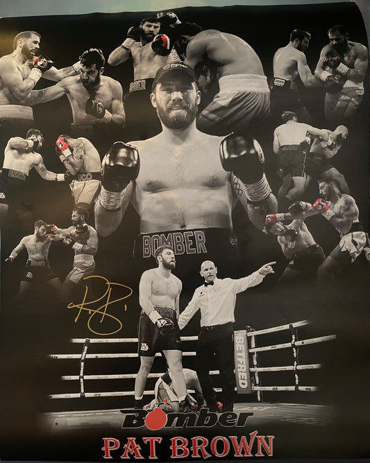 Pat Brown signed 20x16 inch poster