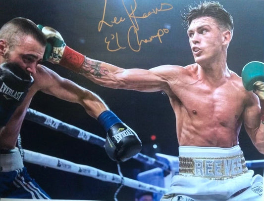 Signed 16x12 Lee Reeves Action Photo