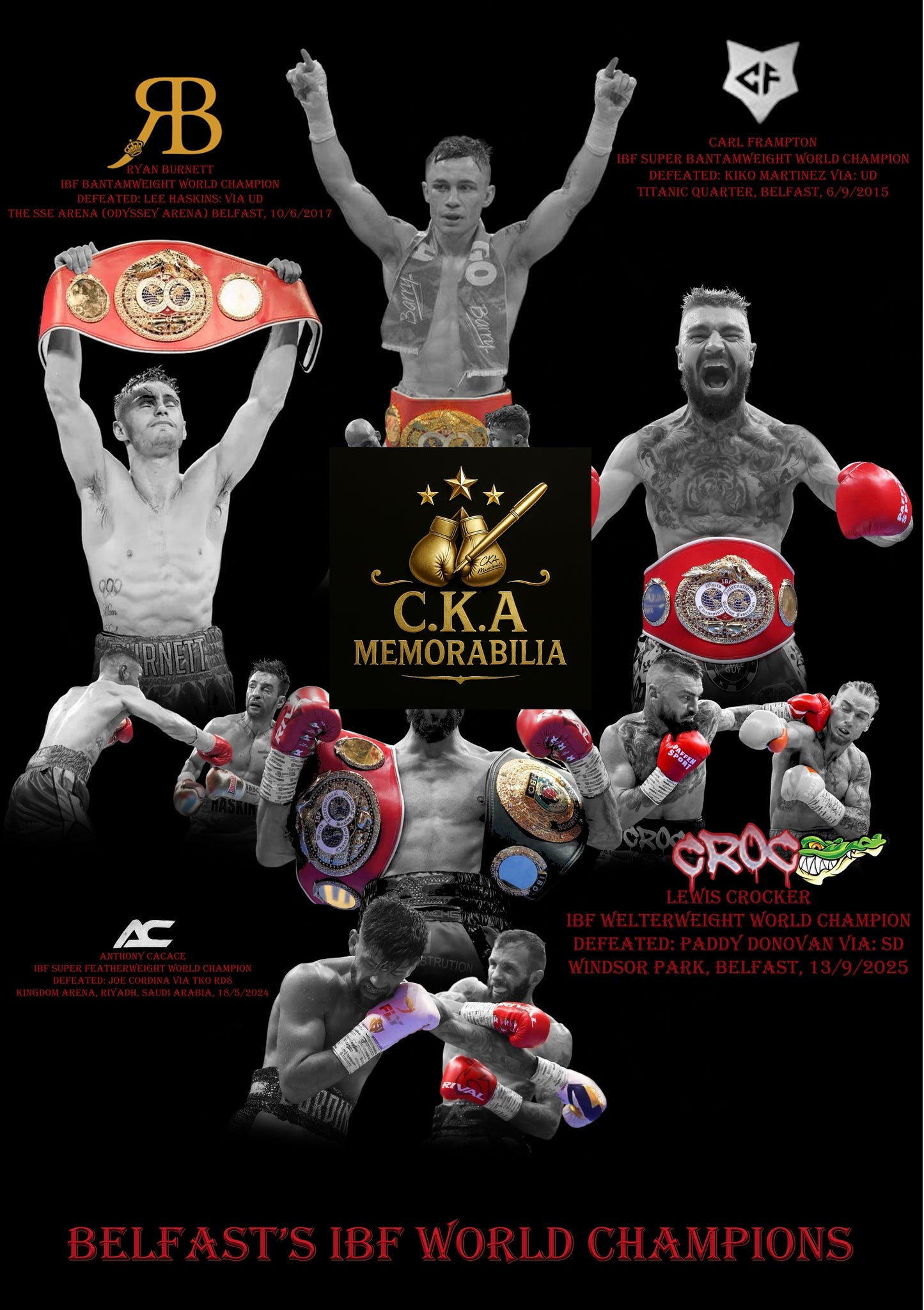 Custom boxing poster designs