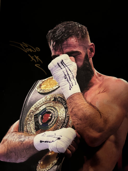 Jono Carroll Signed 16x12" Photo – IBO World Champion
