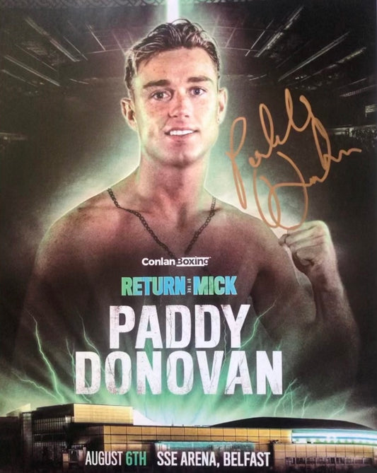 Paddy Donovan signed 16x12 inch photo