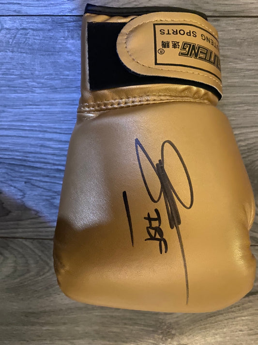 Sunny Edwards Signed gold boxing glove