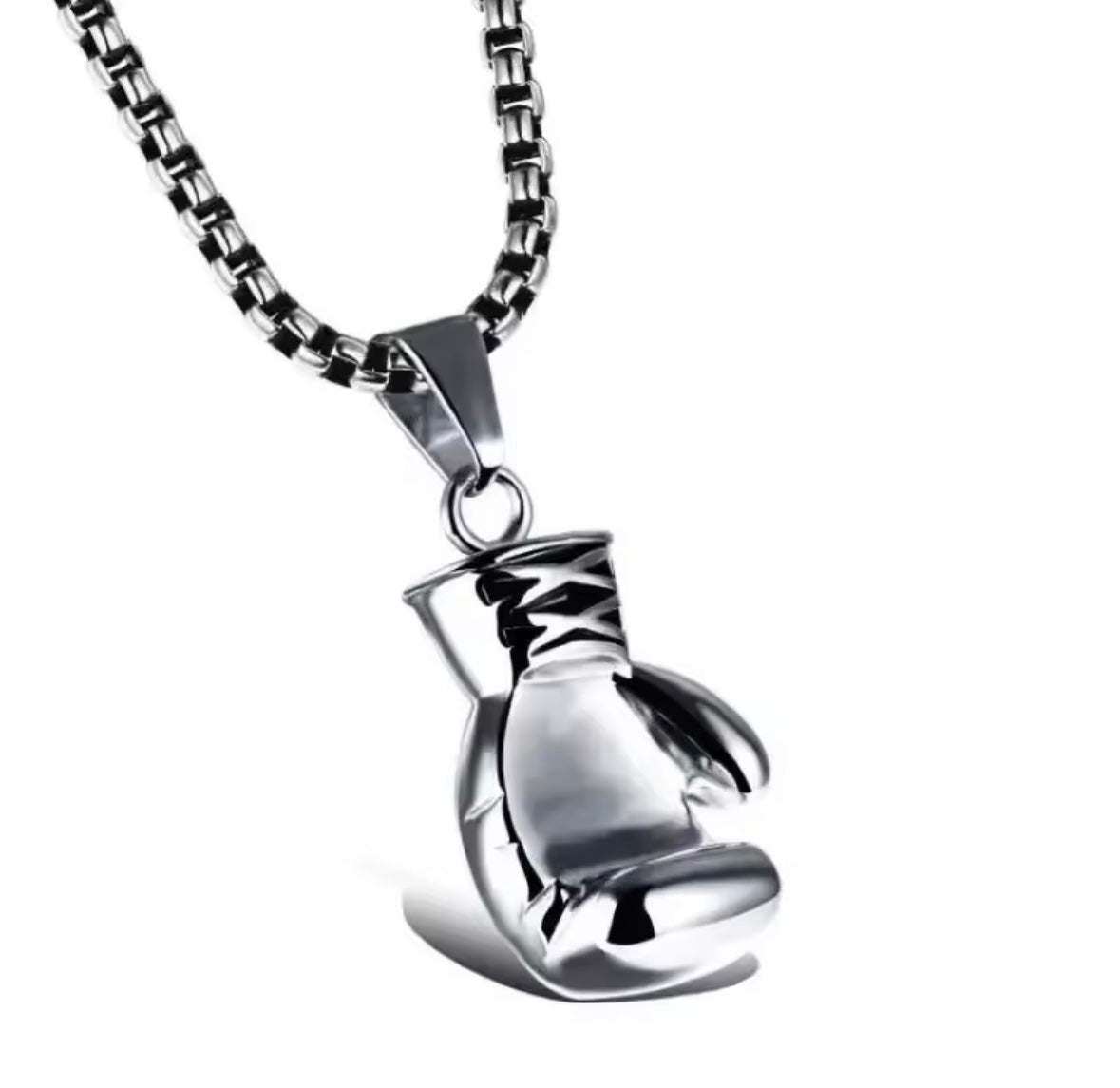 Single boxing glove necklace