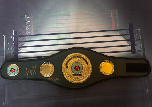 Signed James 'Jazza' Dickens & Caroline Dubois IBO Mini Belt