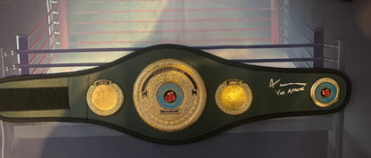 Anthony Cacace signed IBO mini world title belt