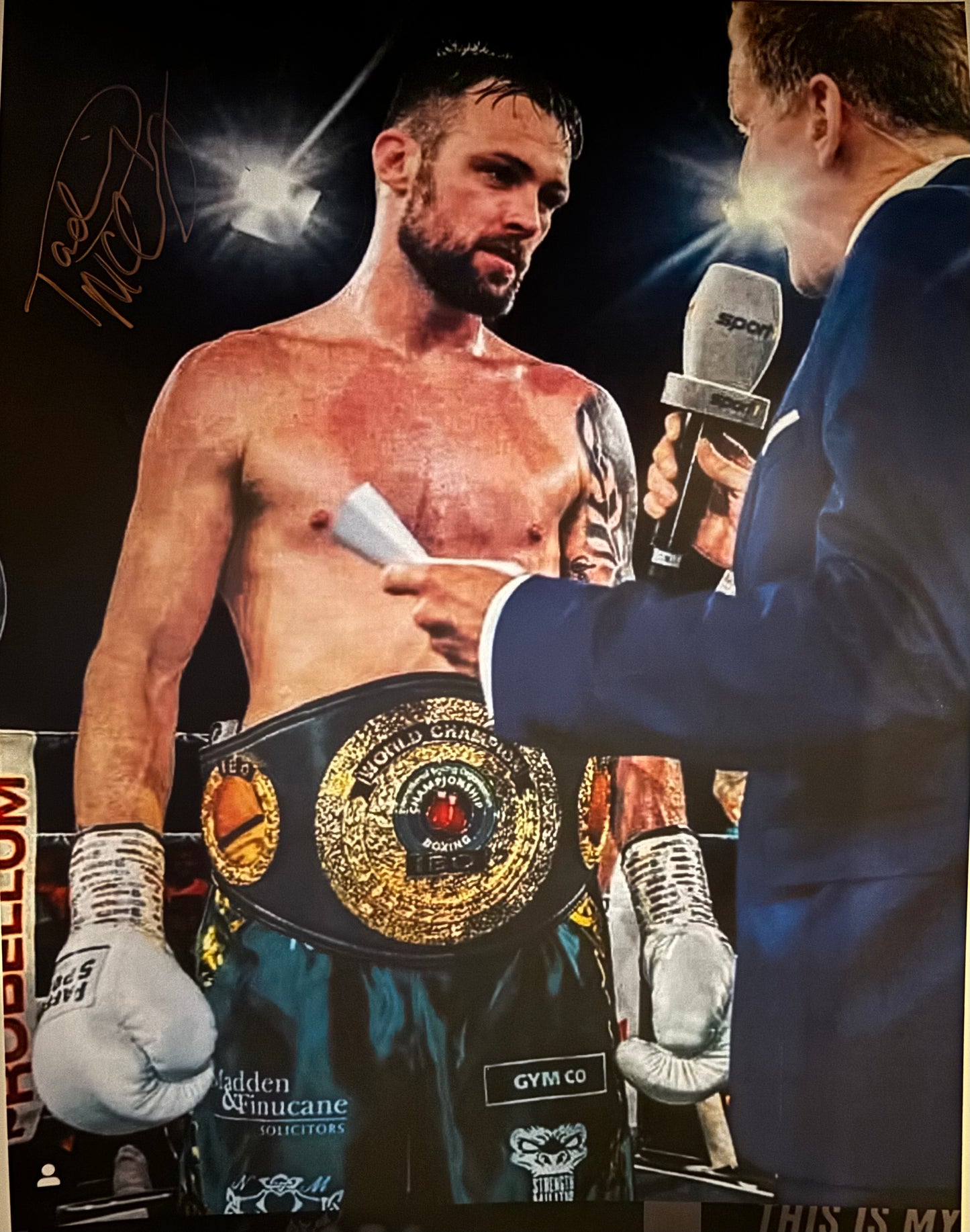 Padraig McCrory signed 16x12 inch photo