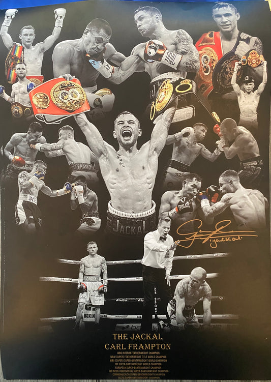 Carl Frampton former (IBF & two weight WBA world champion) signed A2 poster