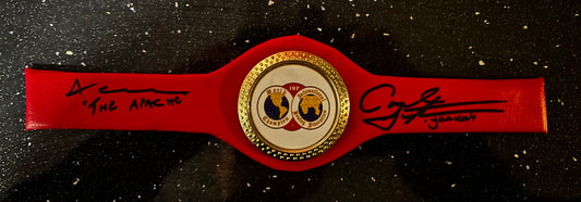 Anthony Cacace & Carl Frampton signed ibf autograph band