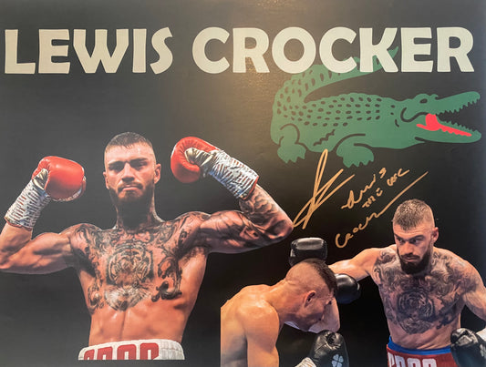 Lewis Crocker Signed 16x12 inch photo
