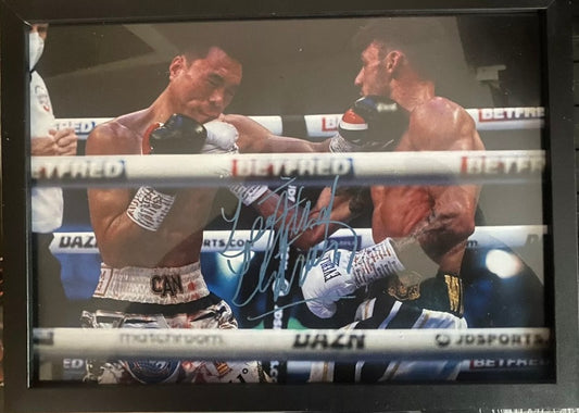 Leigh Wood Signed A4 Photo Framed