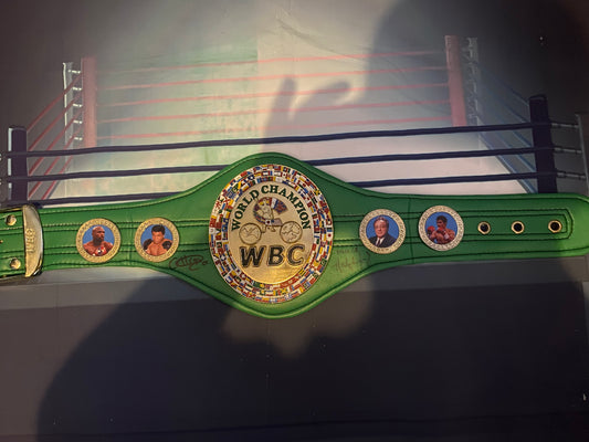 Chantelle Cameron & Natasha Jonas Signed replica wbc mini belt