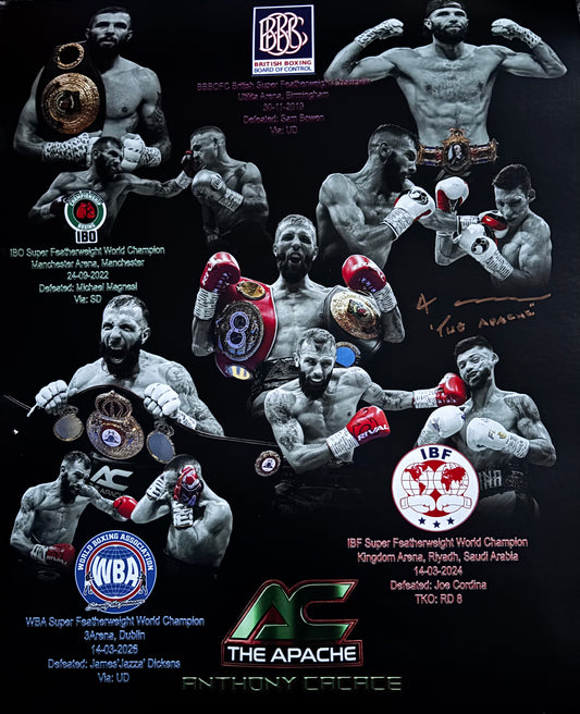 Anthony Cacace 20x16 inch signed poster