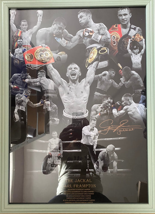 Carl (The Jackel) Frampton signed & framed A2 poster
