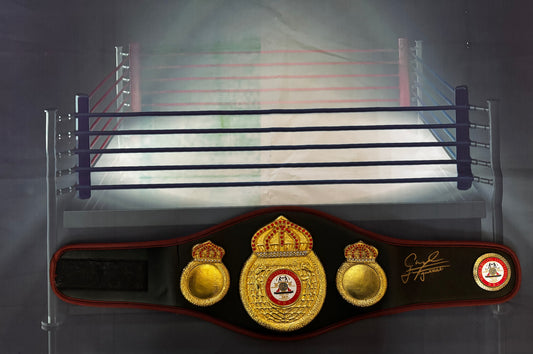 Carl Frampton signed WBA replica Mini world title belt