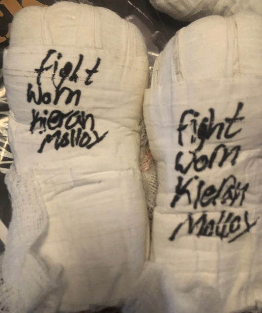Kieran Molloy fight worn and signed hand wraps