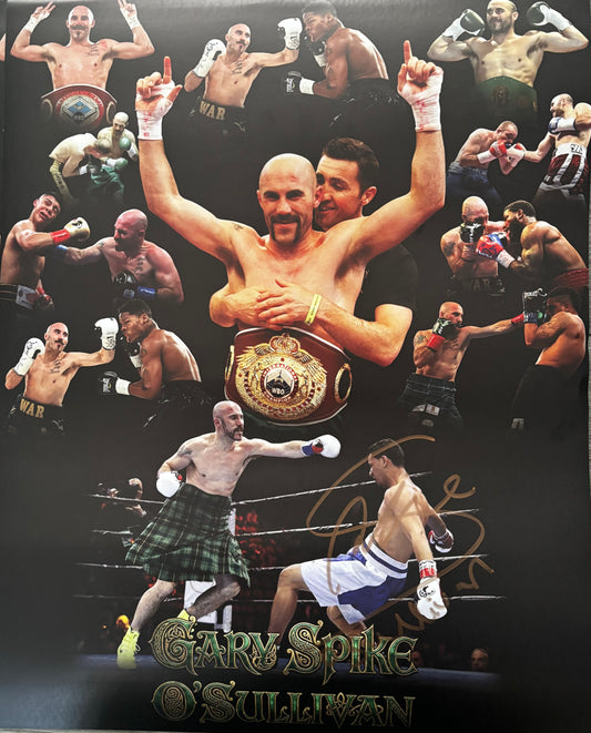 Gary "Spike" O'Sullivan Hand-Signed 20x16" Poster