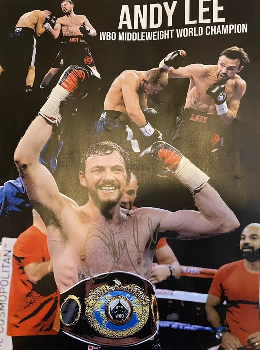Andy Lee Signed 16x12 photo