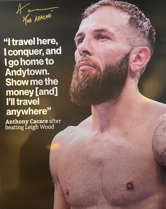 Anthony Cacace signed 20x16 inch photo