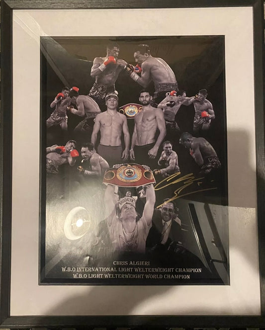 Chris Algieri Signed 16x12 Photo Framed WBO World Champion