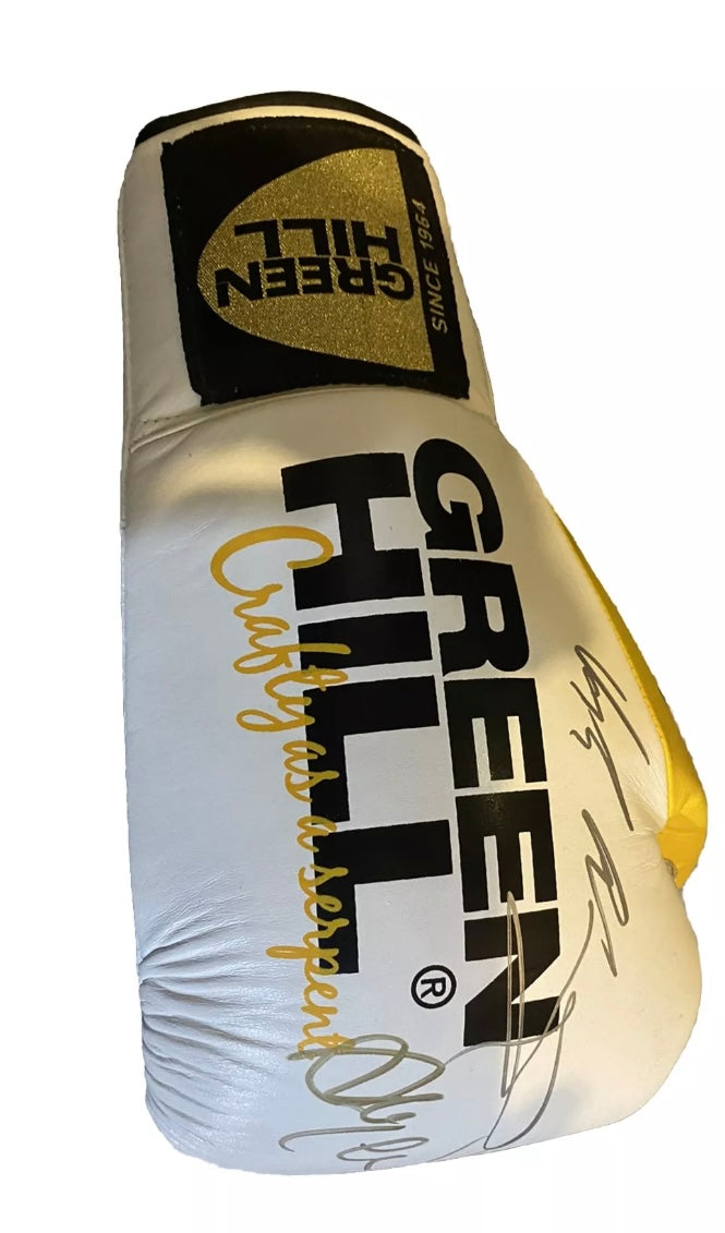 Josh Warrington Andy Lee And Darren Barker Signed Glove