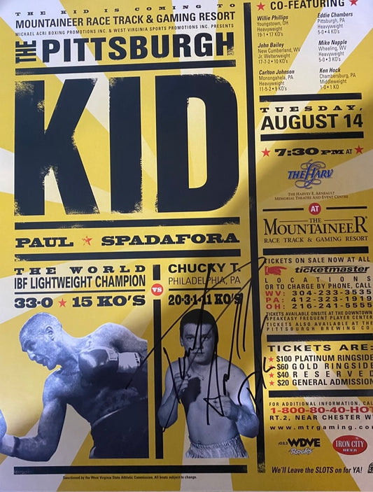 Paul Spadafora signed photo