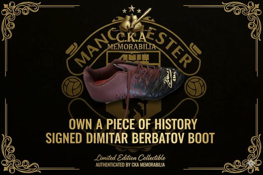 Dimitar Berbatov Signed Football Boot (Manchester United)