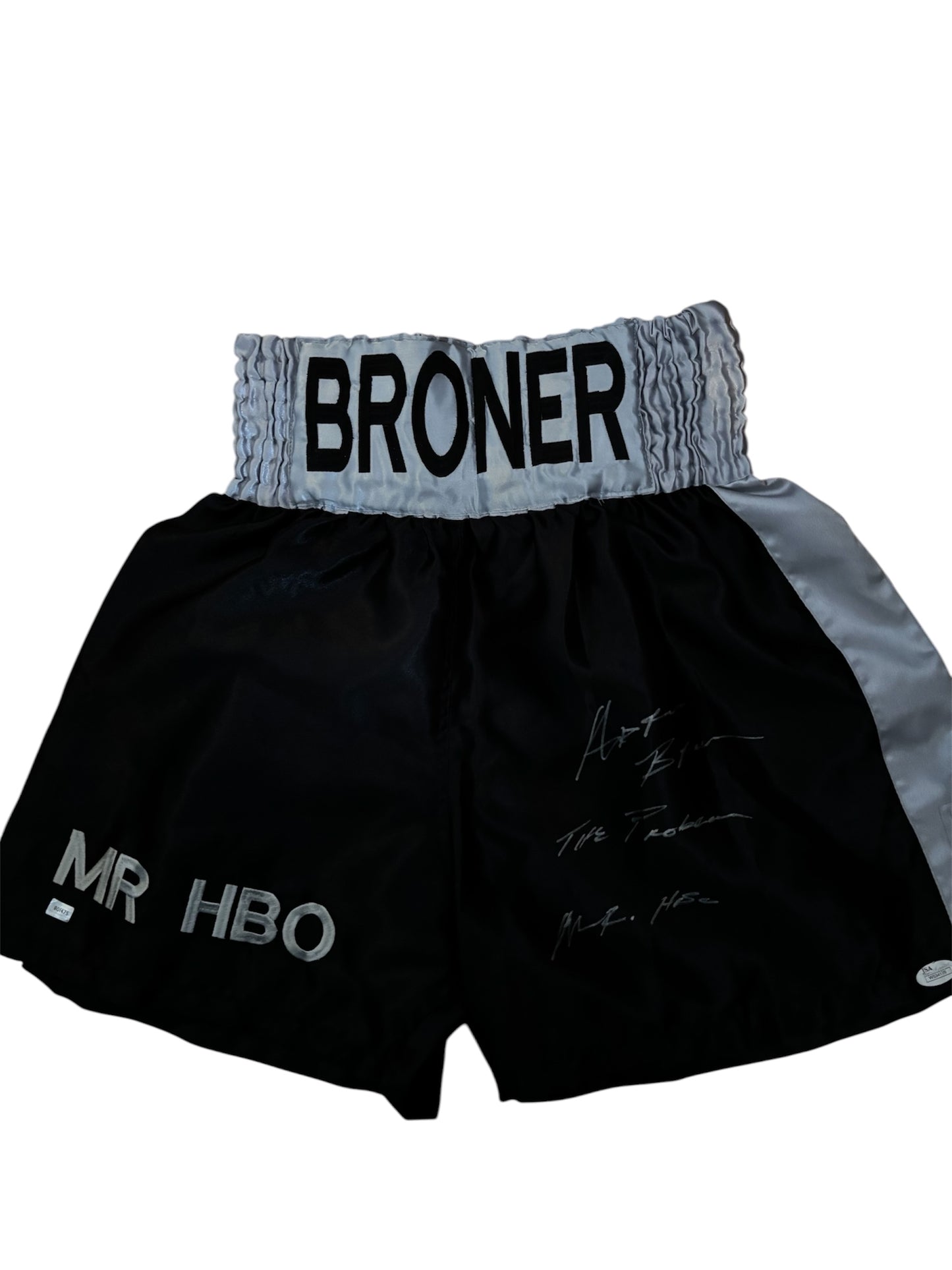 Adrian Broner signed custom boxing shorts