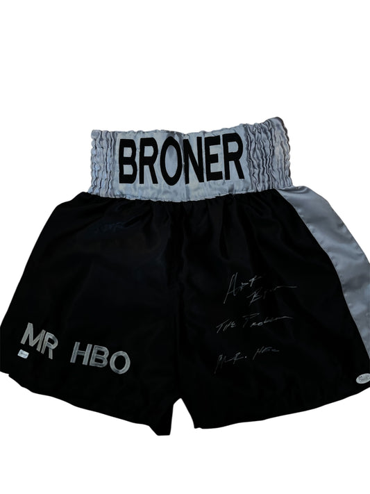 Adrian Broner signed custom boxing shorts