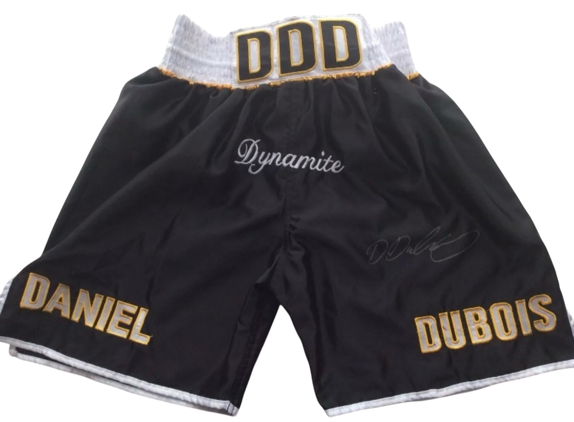 Daniel Dubois signed customised shorts