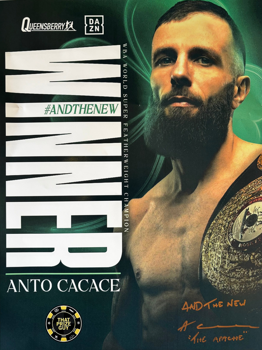 Anthony Cacace signed 16x12 inch photo