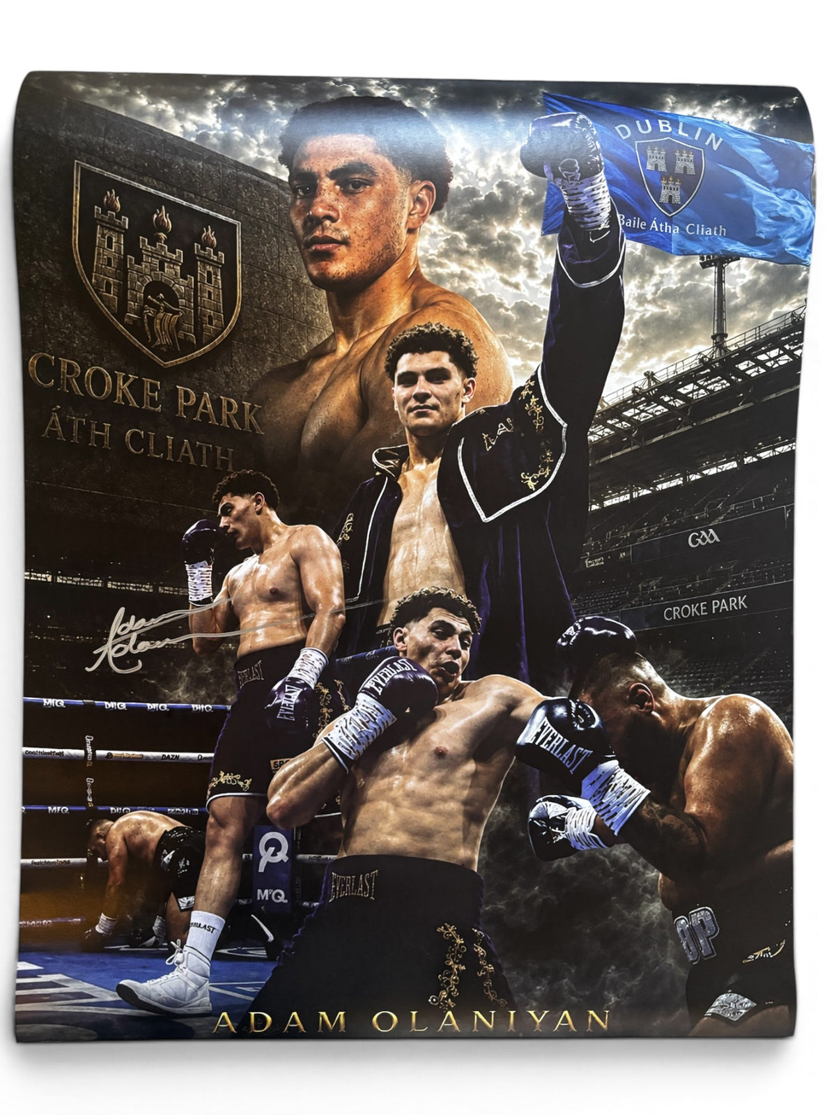 ADAM OLANIYAN – SIGNED CROKE PARK 20×16 POSTER