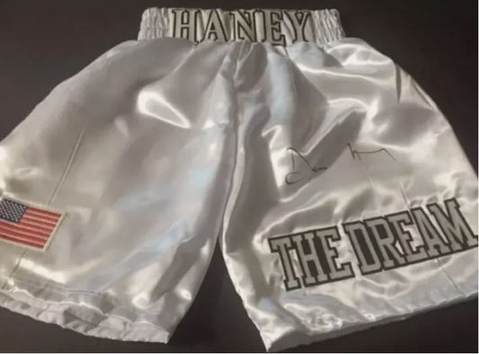 Devin Haney (former undisputed world champion) signed customized boxing shrts