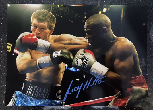 Ricky Hatton boxing legend autographed photo