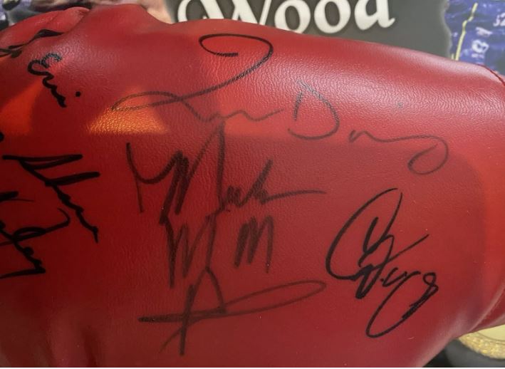 Diego Corrales,Shane Mosley,Juan Diaz,Terry Norris & Marlon Sterling signed Everlast boxing glove