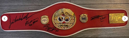 IBF mini belt signed by 5 IBF world champions